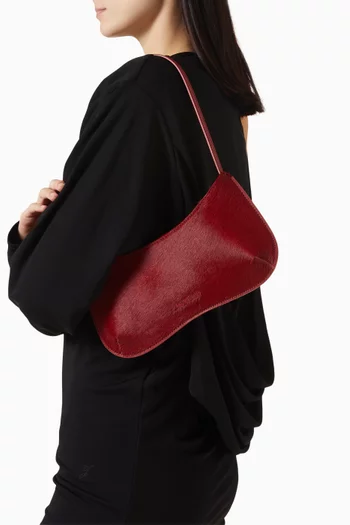 Le Bisou Zip Shoulder Bag in Pony Hair