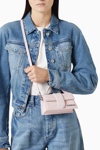 Mini Le Bambino Top-handle Bag in Suede