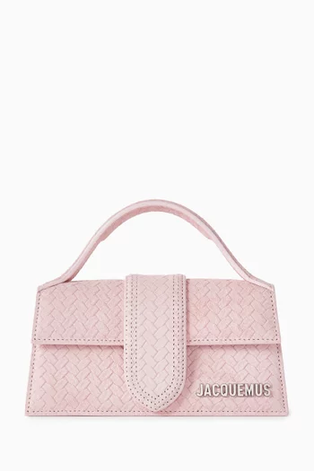 Mini Le Bambino Top-handle Bag in Suede