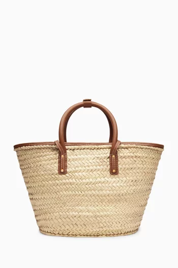 حقيبة يد لو بانيير سولي متوسطة خوص