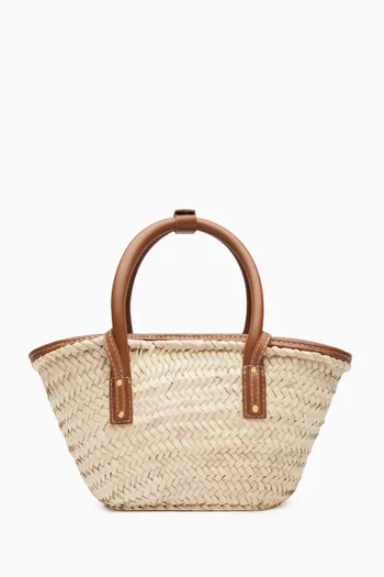 حقيبة لو بوتيت بانيير سويلي صغيرة خوص