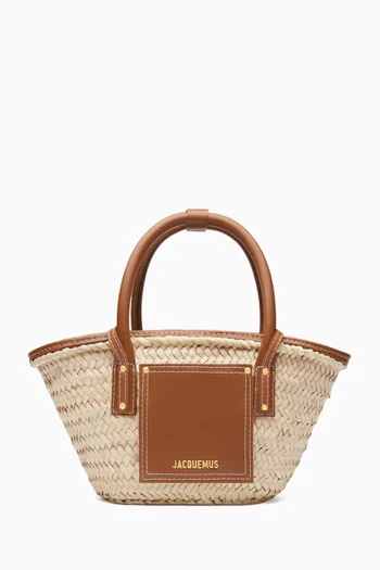 حقيبة لو بوتيت بانيير سويلي صغيرة خوص