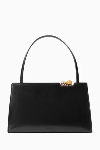 حقيبة كتف لو سالون مزينة بحلي جلد