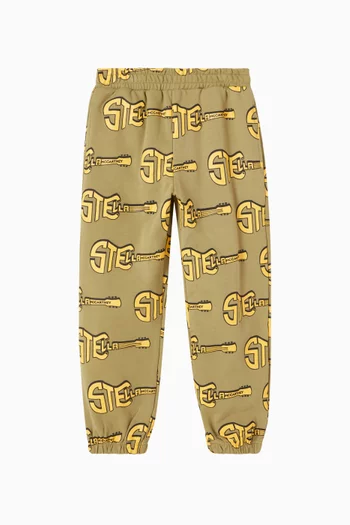 Guitar Logo Sweatpants in Cotton