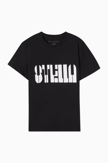 Logo Piano T-shirt in Cotton