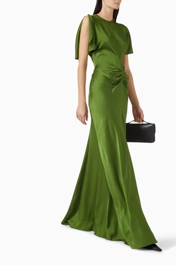 فستان بكشكش على الخصر