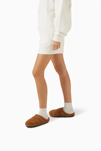 Teddy Slippers in Shearling