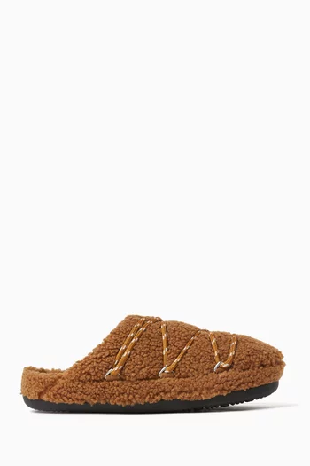Teddy Slippers in Shearling