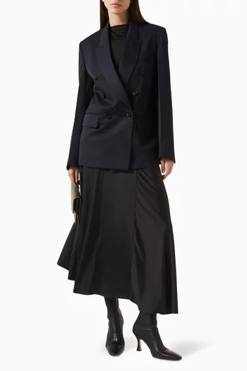 Double-breasted Tailored Blazer in Wool Blend