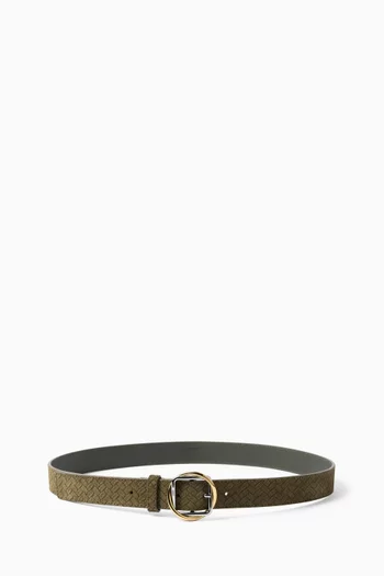 La Ceinture Salon Belt in Suede