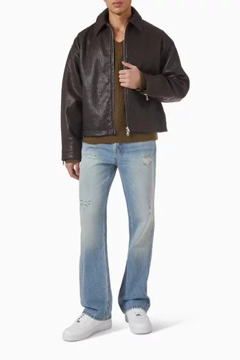 Shrunken Jacket in Leather