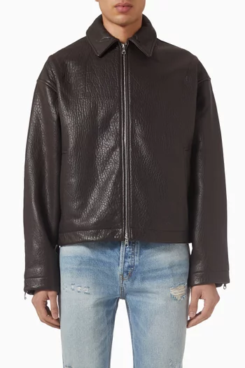 Shrunken Jacket in Leather