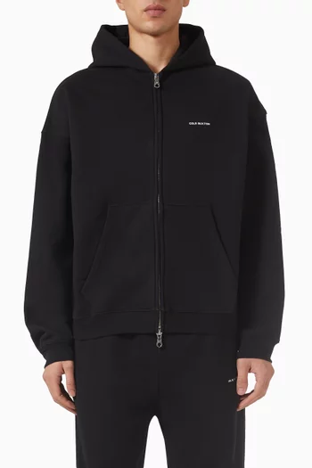 Vintage Mini Logo Zip Hoodie in Cotton