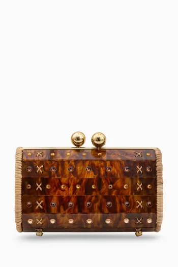 كلاتش مرصع بالكريستال أكريليك