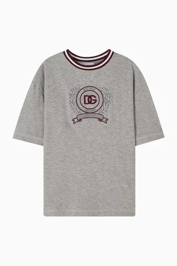 Crest Logo T-Shirt in Cotton