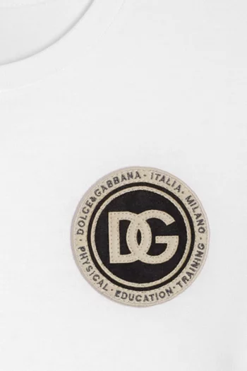 تي شيرت برقعة شعار DG قطن