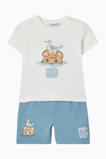 Baby Leopard-print T-shirt in Cotton