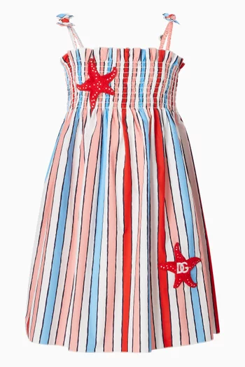 Striped Poplin Dress