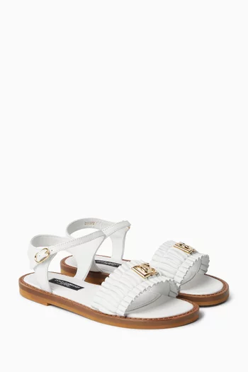 DG Logo Sandals in Nappa Leather