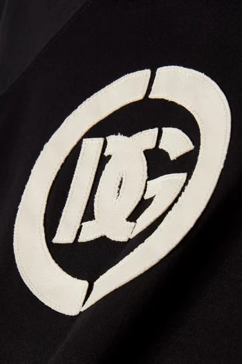 تي شيرت بطبعة شعار الماركة قطن