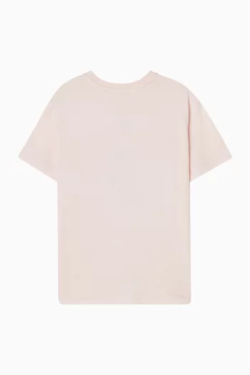 تي شيرت بشعار حرفي DG قطن