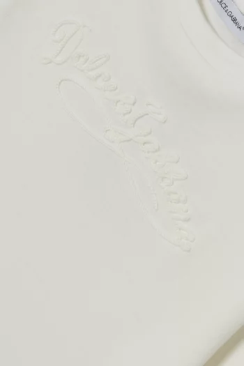 تي شيرت بشعار حرفي DG قطن