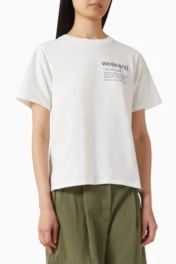 تي شيرت تينيو بطبعة قطن