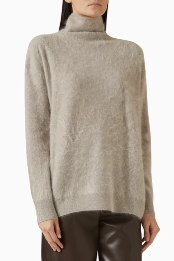 High-neck Sweater in Cashmere