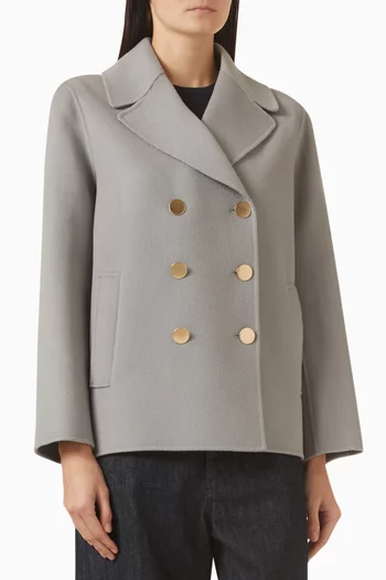 Double-breasted Jacket in Virgin Wool