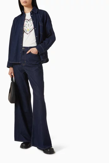 Wide-leg Jeans in Denim