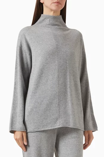 High-neck Sweater in Cashmere