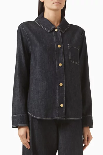 Button-up Shirt in Denim