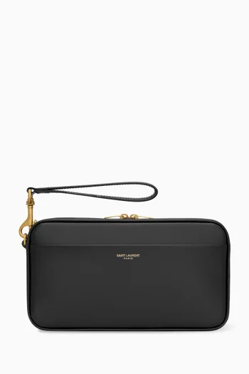 Travel Pouch in Smooth Leather