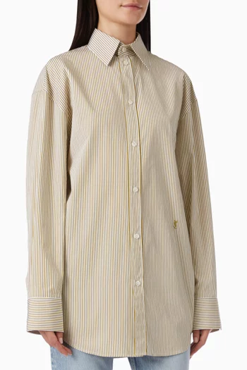 Cassandre Striped Shirt in Cotton Poplin