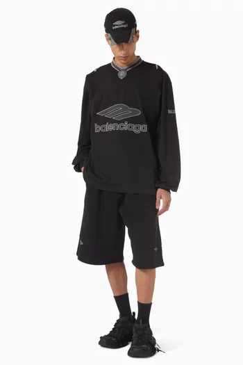 3B Football Large Shorts in Dry Fleece