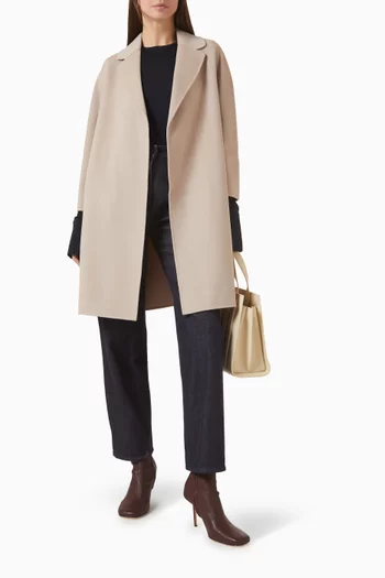 معطف ارونا بقصة واسعة صوف