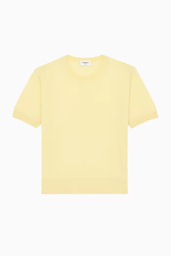 Crewneck T-shirt in Cashmere Blend