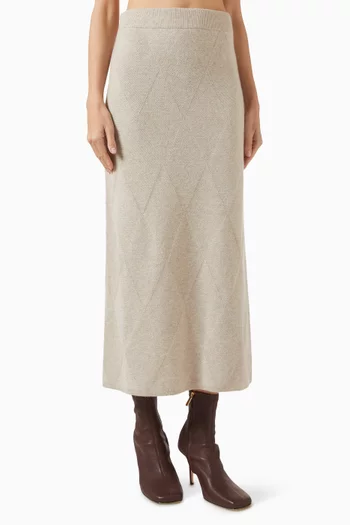 Long Pencil Skirt in Cashmere