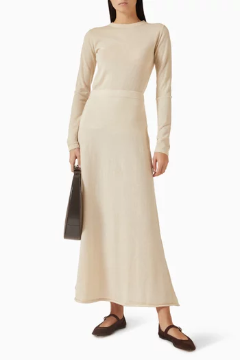 Crewneck Knit Top in Cashmere