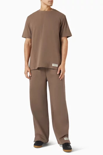 بنطال رياضي بقصة مستقيمة وحياكة داخلية 29.5 بوصة صوف قطني