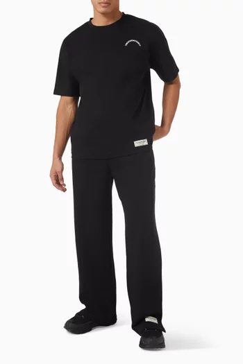 بنطال رياضي بقصة مستقيمة وحياكة داخلية 29.5 بوصة صوف قطني