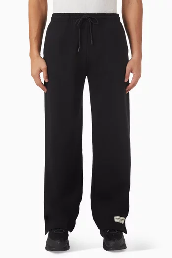 بنطال رياضي بقصة مستقيمة وحياكة داخلية 29.5 بوصة صوف قطني