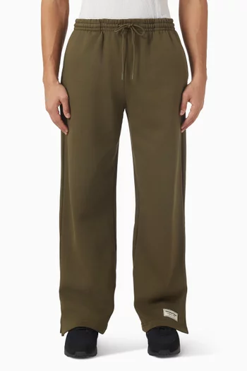 بنطال رياضي بقصة مستقيمة وحياكة داخلية 29.5 بوصة صوف قطني