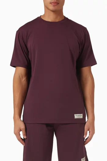 تي شيرت بقصة عادية قماش سوفتسكين 100