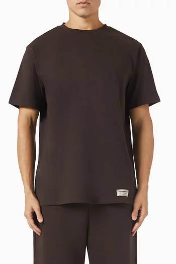 تي شيرت بقصة عادية قطن جيرسيه