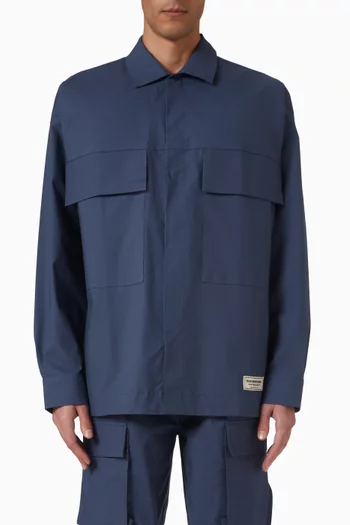 Oversized Shacket in Textured Weave