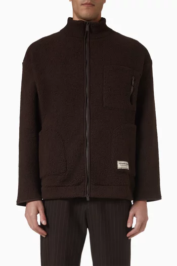 Zip Jacket in Teddy Fleece