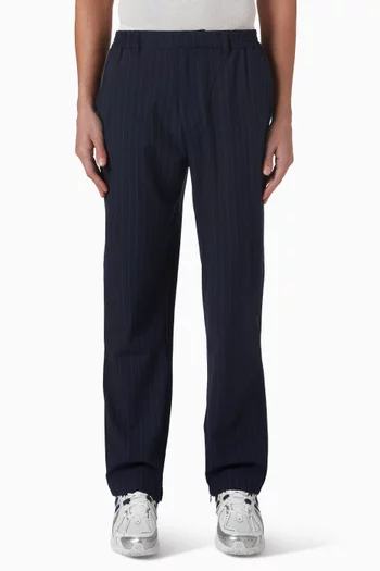 Pinstripe Wide-leg Pants