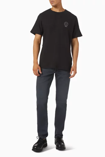 بنطال جينز فيت 2 بقصة ضيقة دينم مطاطي أصلي