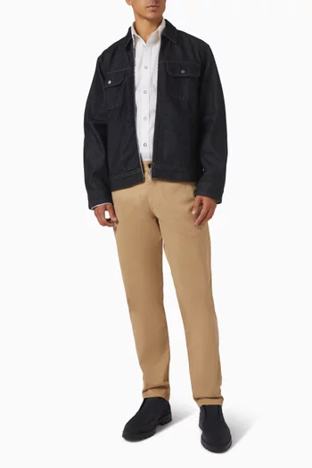 جاكيت تراكر بو دينم متين أصلي